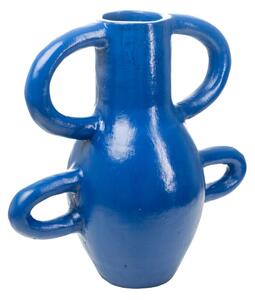 Vase Romimex Cobalt blue Ceramic 40 x 40 x 20 cm With handles