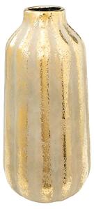 Vase Romimex Golden Porcelain Stripes 17 x 35 x 17 cm