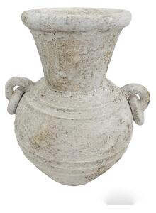 Vase Romimex White Terracotta 30 x 40 x 35 cm With handles