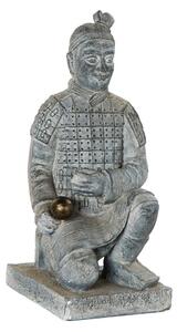 Decorative Figure Home ESPRIT Light grey Oriental Warrior 39 x 35 x 78 cm 33 x 34 x 76 cm