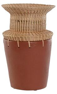 Vase Home ESPRIT Natural Terracotta 22 x 22 x 35 cm