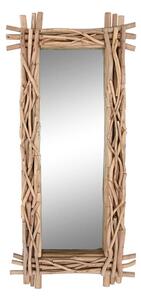 Wall mirror Home ESPRIT Natural Bali 70 x 10 x 150 cm