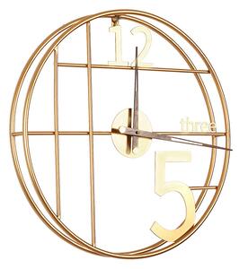 Wall Clock Romimex Golden Metal 50 x 50 x 6 cm