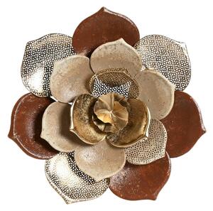 Wall Decoration Home ESPRIT Golden Terracotta Modern Flower 51 x 6,5 x 51 cm