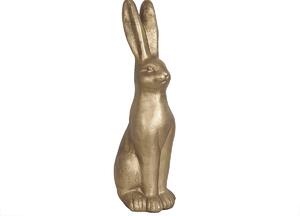 Decorative Figure Romimex Golden Rabbit 18 x 58 x 18 cm