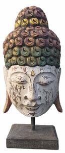 Decorative Figure Romimex Beige Buddha 20 x 50 x 10 cm