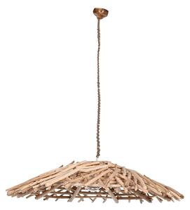 Ceiling Light Home ESPRIT Natural Wood Eucalyptus wood 50 W 100 x 100 x 18 cm