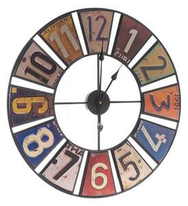 Wall Clock Multicolour Retro Metal (60 x 4,5 x 60 cm)