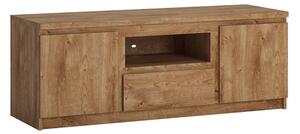 Fank Wooden Small 2 Doors 1 Drawer TV Stand In Ribbeck Oak