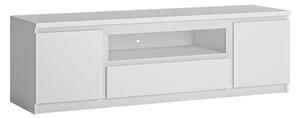Fank Wooden Large 2 Doors 1 Drawer TV Stand In Alpine White