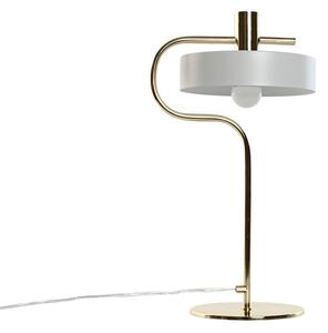 Desk lamp Home ESPRIT White Golden Metal 220 V 28 x 18 x 46 cm