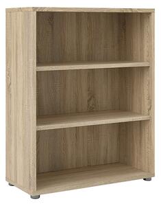 Prax 2 Shelves Open Home And Office Bookcase In Oak