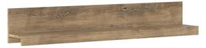 Rapilla Wide Wooden Wall Shelf In Chestnut