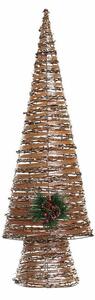 Christmas Tree DKD Home Decor Multicolour Copper Natural Plastic 32 x 18 x 100 cm (3 Units)