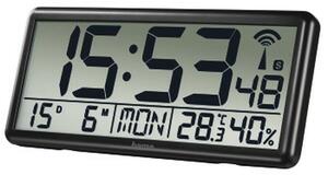 Wall Clock Hama Jumbo Black Plastic