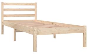 Bed Frame Solid Wood Pine 75x190 cm Small Single