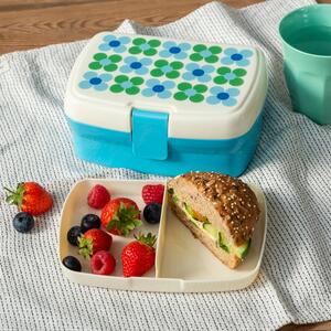 Blue Daisy Lunch Box With Tray