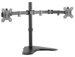 Midvale 32'' Double Arm Steel Desk Mount Monitor Stand - Black