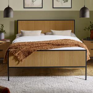 Sarnia Wooden King Size Bed - Brown