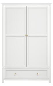 Iowa Wooden Wardrobe With 2 Doors 1 Drawer In White