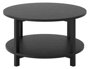 Waycross Wooden Coffee Table With Undershelf In Black