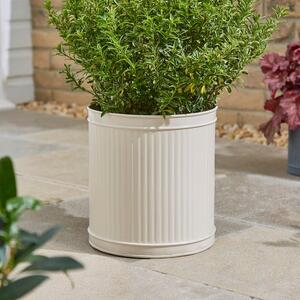 Round Galvanised Plant Pot