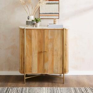 Alina Fluted Tall Sideboard, Mango Wood