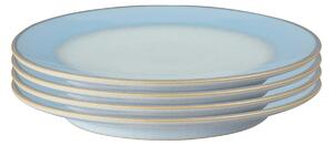 Modus Topaz Blue Set Of 4 Medium Plate Set