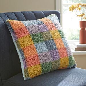 Brights Checkerboard Boucle Cushion