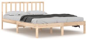 Bed Frame Solid Wood Pine 120x190 cm Small Double