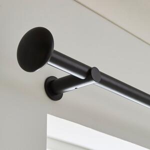 Pebble Fixed Metal Curtain Pole with Rings