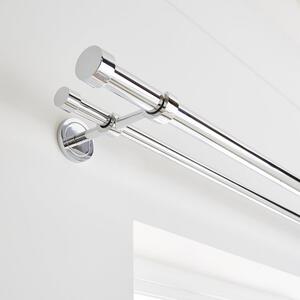 Trinity Double Layer Extendable Metal Eyelet Curtain Pole