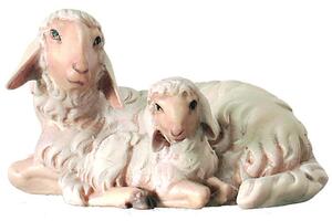 Group of sheep lying for Nativity scene - Royal