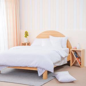 Ackly Bamboo - White Bedding Set