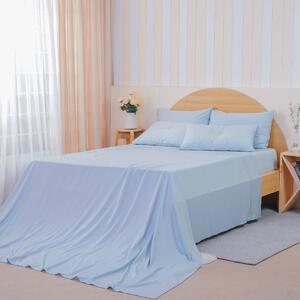 Ackly Bamboo - Sky Flat Sheet, Super King