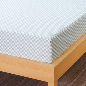 Ackly Bamboo - Sage Checkerboard Fitted Sheet, Super King