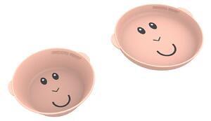 Matchstick Monkey Monkey Plate & Bowl - Dusty Pink