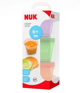 NUK Stackable Food Pots Pack of 6