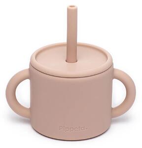 Pippeta Silicone Cup + Straw - Ash Rose