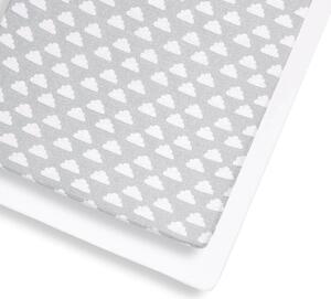 Snüz Cot & Cot Bed 2 Pack Fitted Sheet - Cloud