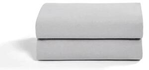 Snüz Crib Fitted Sheets Pack of 2 - Grey