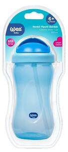 Wee Baby Colorful Cup with Straw and Handle, 6+ Months 350ml Assorted