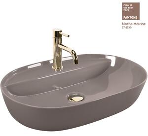 Countertop Basin REA Aura 61 Beige Shiny