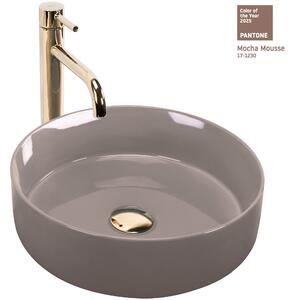 Countertop washbasin Rea Sami Beige Shiny