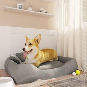 Dog Cushion with Pillows Grey 75x58x18 cm Oxford Fabric
