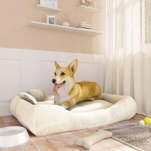 Dog Cushion with Pillows Beige 89x75x19 cm Oxford Fabric