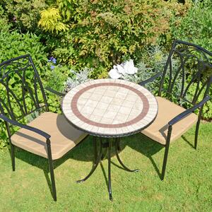 Henderson 71cm Bistro Table with 2 Austin Chairs Set Brown