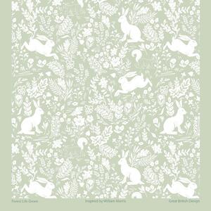 William Morris Forest Life Cotton Tea Towel Forest Life Green