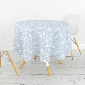 Forest Life Circular Tablecloth Forest Life Blue