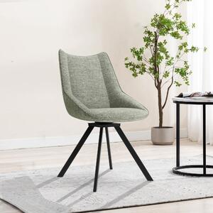 Indus Valley Set of 2 Rocket Mist Upholstered Dining Chairs Mist Grey